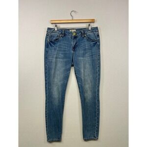 Classic Casual Cabi Womens 10 Blue Skinny Mid Rise Jeans 319